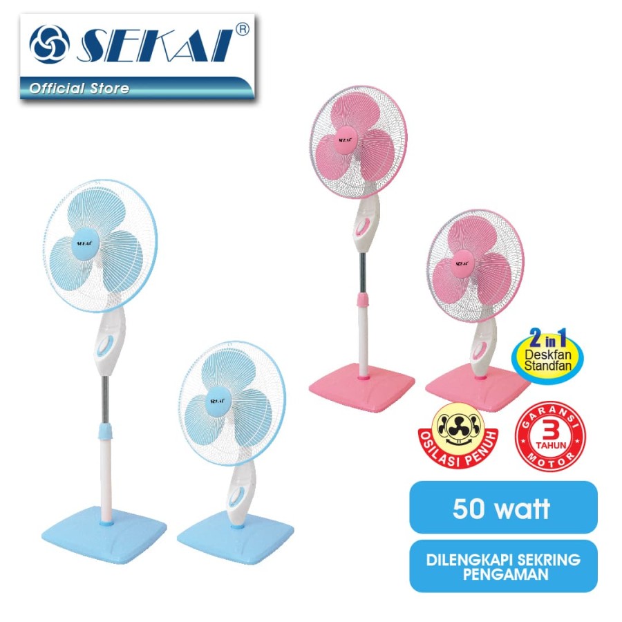 Sekai Kipas Angin Tumpu SFN 1616 (2 in 1)
